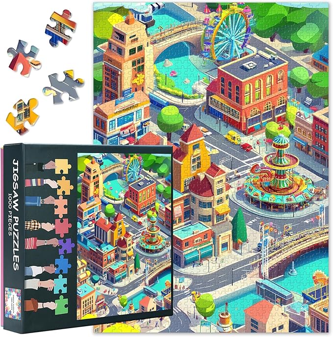 Majestic Dee Puzzles for Adults 1000 Pieces, American Flag Jigsaw Puzzles, Adult Puzzle for Adults, Educational Fun Games or Toys for Elders Friends 20X27 INCH