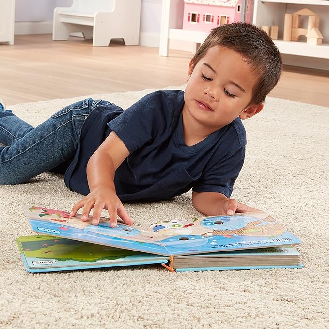 Melissa & Doug Poke-a-Dot! What’s Your Favorite Color? Interactive Children's Board Book with Buttons to Pop, Educational Sensory Toy for Toddlers & Preschoolers Ages 3+ - FSC Certified