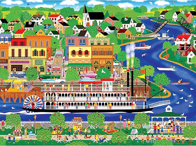 RoseArt - Home Country - Lady of The River - 1000 Piece Jigsaw Puzzle for Adults