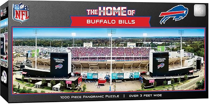 MasterPieces NFL 1000 Piece Jigsaw Puzzle - Buffalo Bills Stadium Panoramic 13"x39"