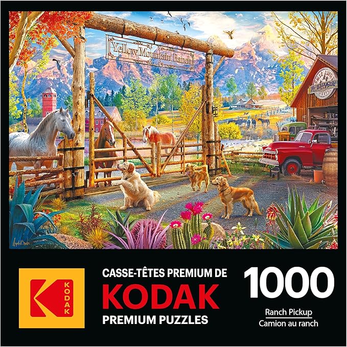 Roseart - Kodak Premium - Ranch Pickup - 1000 Piece Jigsaw Puzzle for Adults