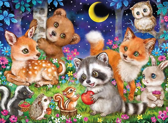 Ceaco - Kayomi Harai - Woodland Friends - 100 Piece Jigsaw Puzzle