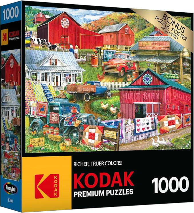 RoseArt - Kodak Premium - Country Compilation - 1000 Piece Jigsaw Puzzle for Adults