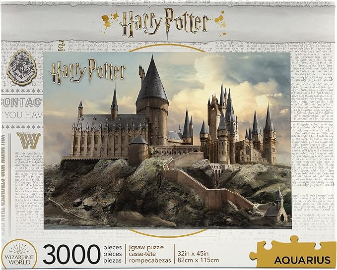 Harry Potter 3000 Piece Jigsaw Puzzle Movie Theme Puzzles Collectible Merchandise Gift for Teens and Adults 45"x32" - Hogwarts Castle by Aquarius