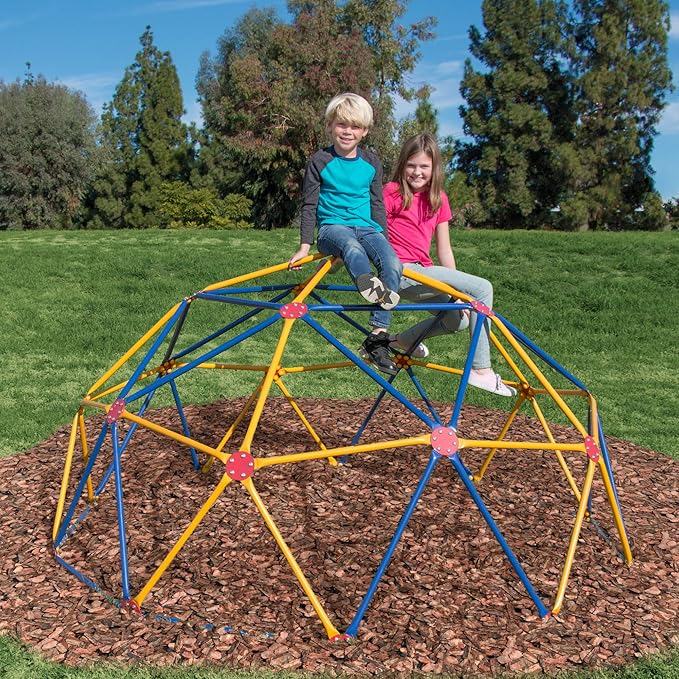 EASY OUTDOOR Space Dome Climber, Kids Outdoor Play Equipment, Kids Climbing Toys, UV Resistant Steel, Multi-Color, 1000 lbs Capacity GD-810