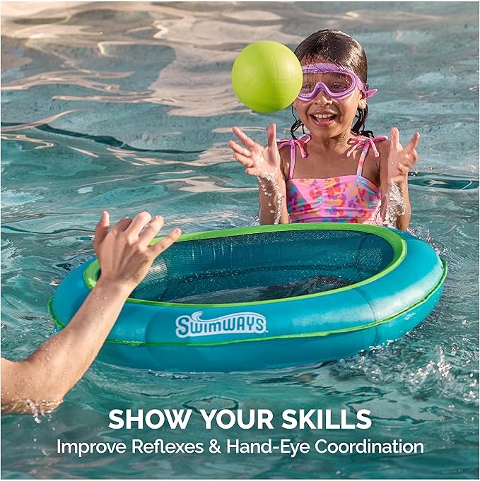 SwimWays Aqua Slam, Outdoor Trampoline Game, Pool Slamming Game, Outdoor Toys for Kids and Adults Aged 5 & Up