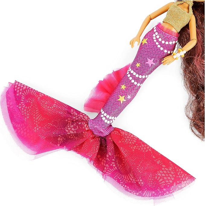 MERMAID HIGH, Searra Deluxe Mermaid Doll & Accessories with Removable Tail, Doll Clothes and Fashion Accessories, Kids Toys for Girls Ages 4 and up