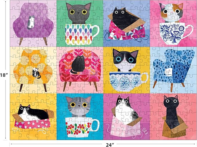 RoseArt - Planet Cat - Cats at Home - 300 Piece Jigsaw Puzzle for Adults