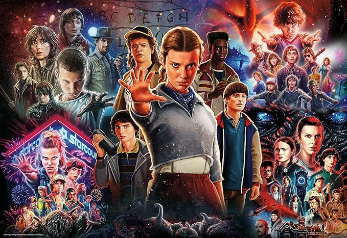Buffalo Games – Stranger Things Collage - 2000 Piece Jigsaw Puzzle for Adults - Colorful Puzzles for Adults – Precision-Cut Pieces, Beautiful Artwork, and Hours of Relaxing Fun