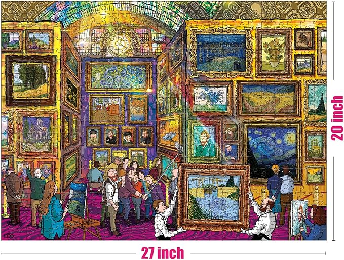 Antelope - 500 Piece Large Format Jigsaw Puzzle for Adults, Van Gogh Jigsaw Puzzles, Large Pieces, No Dust Puzzles for Senior Citizen, 500 PC, Non-Glare Finish, Interlock Smoothly