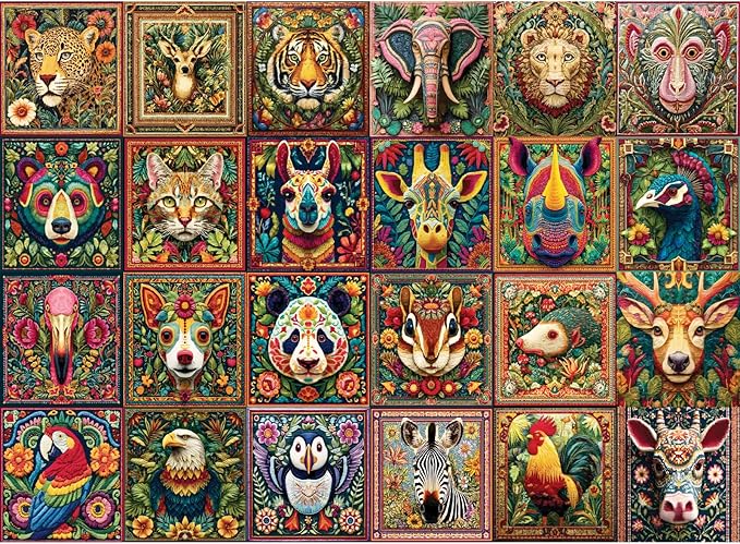 500 Piece Puzzles for Adults, Beautiful Wild Animals Jigsaw Puzzle 500 Piece for Adults Seniors, Recycled Cardboard Birds Eagle Puzzle, Challenging Puzzles Gift for Family Game Night, 20.5 x15 in