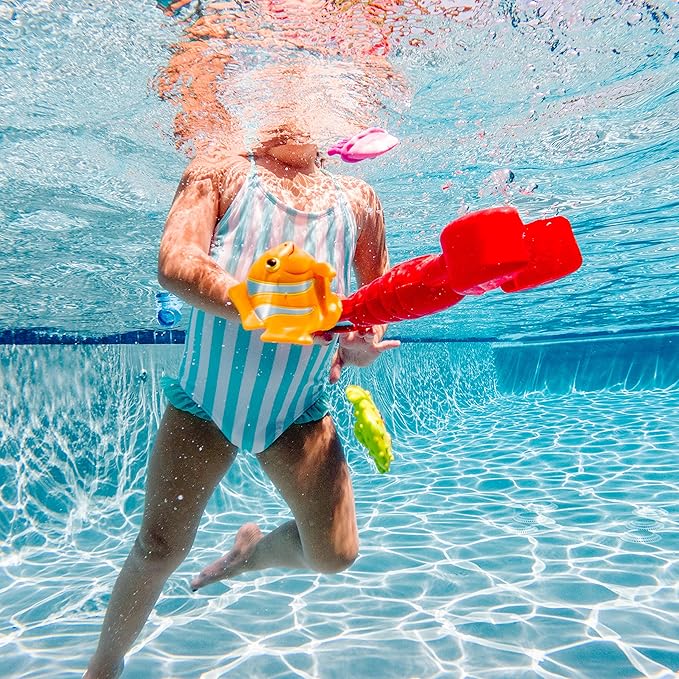 Melissa & Doug Sunny Patch Louie Lobster Claw Catcher - Grab-and-Squeeze Pool Toy