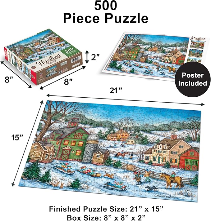 MasterPieces Heartland Collection - Snowball Ambush 550pc Puzzle