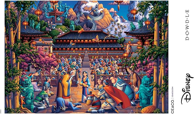 Ceaco - Disney - Dowdle - Mickey and Friends Exploring the Jungle - 1500 Piece Puzzle for Adults - Challenging and Perfect for Game Nights - Finished Puzzle Size 38.5 x 26.5