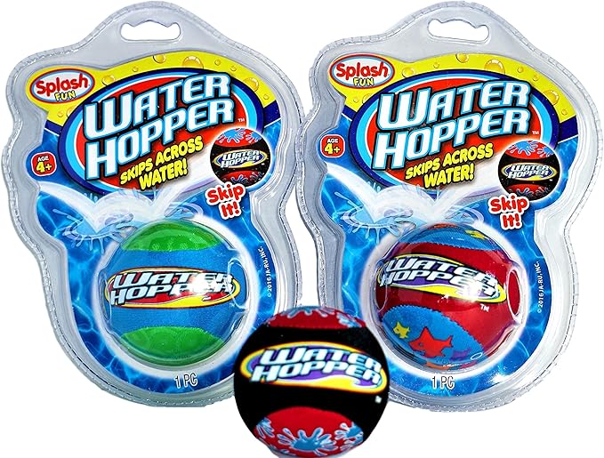 JA-RU Pro Hopper Skip Water Bouncing Ball Professional Fidget Skip Ball Pool Bounce Balls Toys. Skipping Beach Ball. Outdoor Game Party Favor Pool Toy for Kids and Adults 880