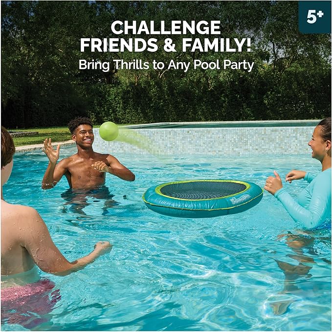 SwimWays Aqua Slam, Outdoor Trampoline Game, Pool Slamming Game, Outdoor Toys for Kids and Adults Aged 5 & Up