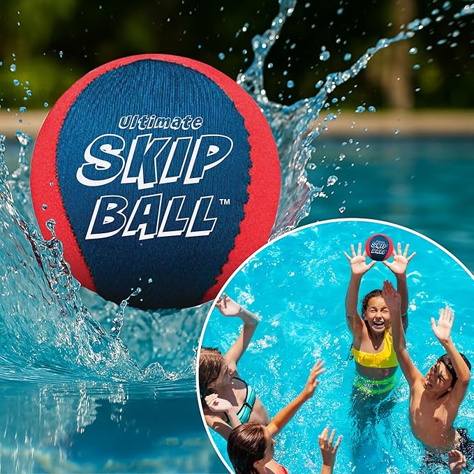 Activ Life The Ultimate Water Skip Balls, Water Bouncing Ball for Swimming Pool, Beach Toys for Friends, Family, Kids and Adults