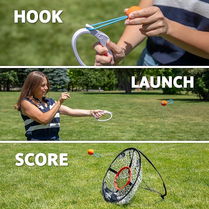 Djubi Dartball, Best Gifts for Kids and Teens All Ages 8 & Up - Slingshot Outdoor Beach, Lawn, & Tailgating Family Game - Toys Gifts for 8 9 10 11 12 13 Year Old Boys