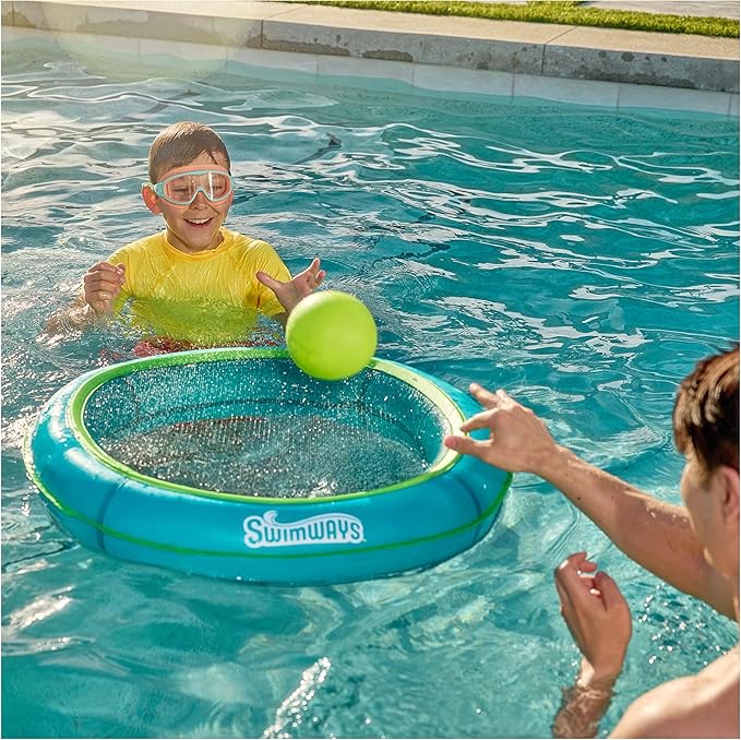 SwimWays Aqua Slam, Outdoor Trampoline Game, Pool Slamming Game, Outdoor Toys for Kids and Adults Aged 5 & Up