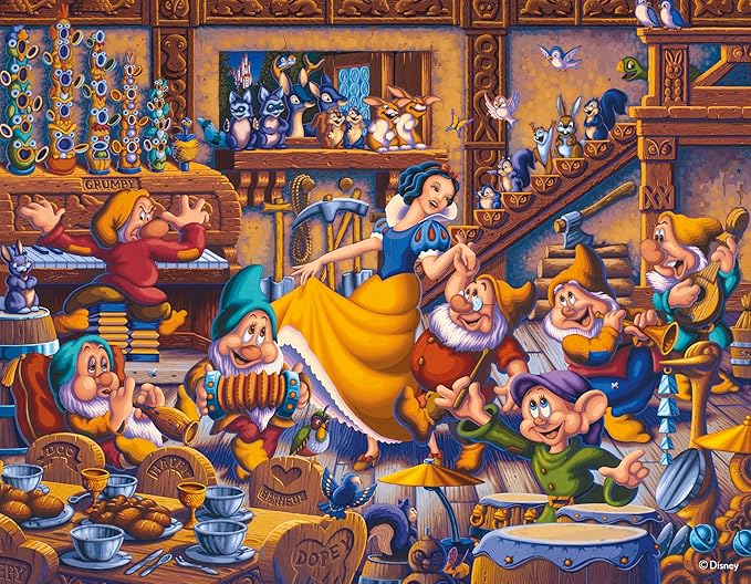 Ceaco – Dowdle Disney 4 in 1 Multipack Jigsaw Puzzle Colorful Puzzle for Adults – Precision-Cut Pieces, Beautiful Artwork, and Hours of Relaxing Fun