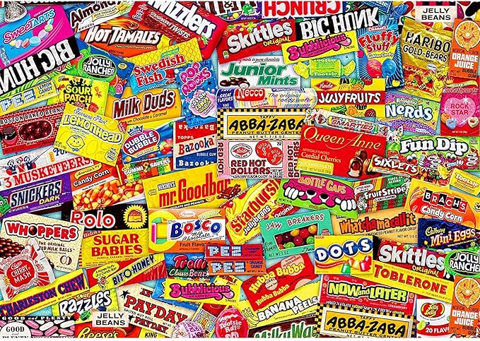 YINSHENG Jigsaw Puzzles for Adults Puzzle for Adults 1000 Piece - Crazy Candy - Jigsaws Puzzles 1000 Piece for Adults Kids Educational Game Toys Gift for Home Wall Decoration (27.6"x 19.7")