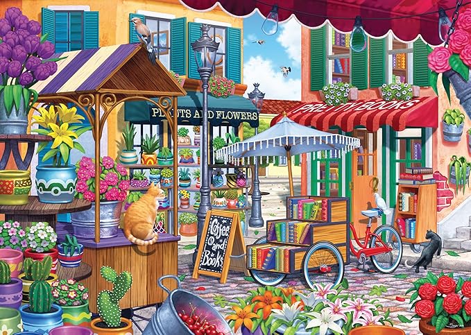 Wonder Forge Market Day 1000 Piece Jigsaw Puzzle for Adults | Unique, Perfectly-Fitting Pieces | Fun, Vibrant Imagery | Amazon Exclusive