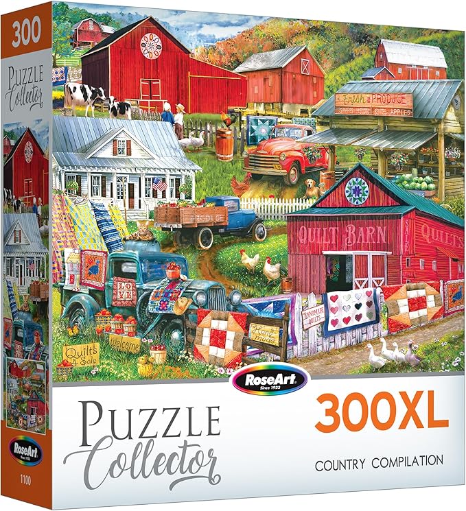 RoseArt - Puzzle Collector - Country Compilation - 300XL Piece Jigsaw Puzzle for Adults