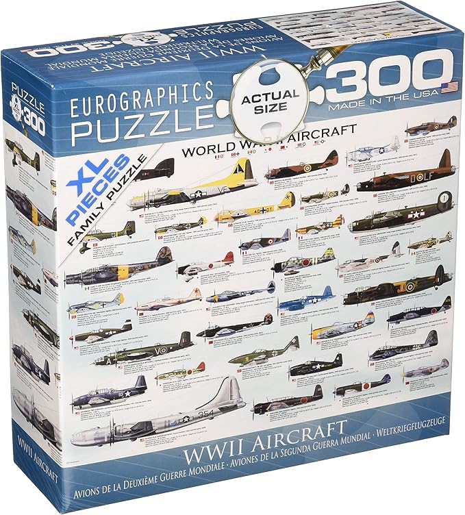 EuroGraphics WWII Airplanes 300 Piece Puzzle (Small Box) Puzzle, Multi