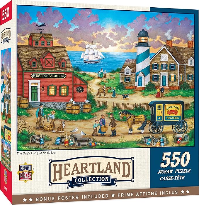 MasterPieces - 550 Piece Jigsaw Puzzle, The Days End, Fun for Adults, Family, Kids, 18" x 24"