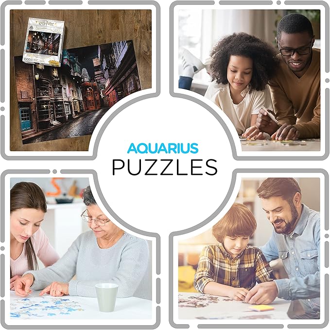 AQUARIUS Harry Potter Puzzle Diagon Alley (1000 Piece Jigsaw Puzzle) - Officially Licensed Harry Potter Merchandise & Collectibles - Glare Free - Precision Fit - Virtually No Puzzle Dust - 20x28in