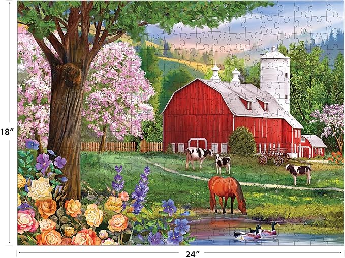 RoseArt - Puzzle Collector - Spring Morning - 300XL Piece Jigsaw Puzzle for Adults