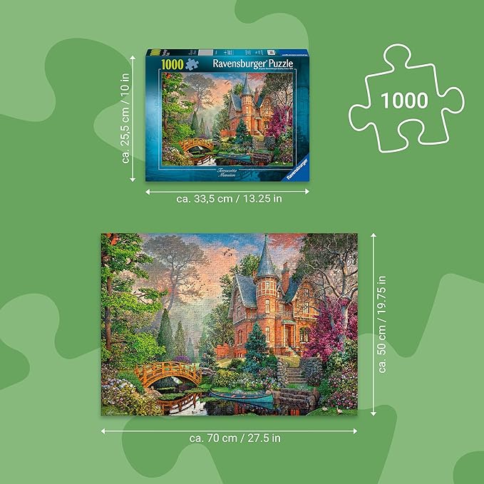 Ravensburger Terracotta Mansion 1000 Piece Puzzle for Adults