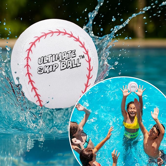 Activ Life The Ultimate Water Skip Balls, Water Bouncing Ball for Swimming Pool, Beach Toys for Friends, Family, Kids and Adults