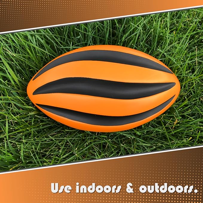 Spiral Foam Football - Soft Foam Football for Kids - 9 Inches - American Football - 1 Each