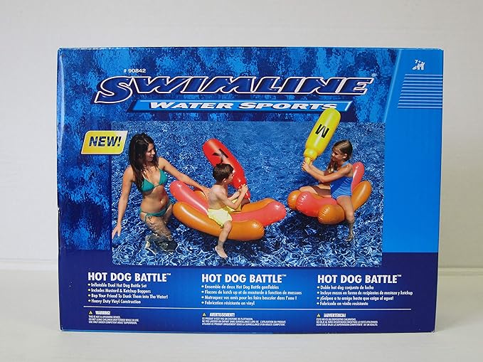 SWIMLINE Inflatable – Pool Battle Game with Ride-On Floats & Boppers
