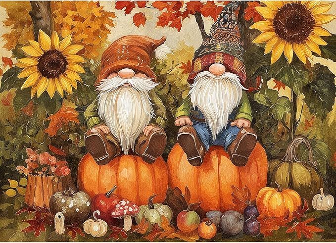 The Harvesting Gnomes Puzzles for Adults 1000 Pieces, Impossible Impossible Hard Difficult Challenging Jigsaw Puzzle 1000 Pieces, Christmas Birthday Gifts Home Decor for Adults/Friends/Family