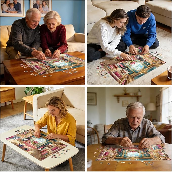 500 Piece Puzzle for Adults, Beautiful Room Puzzle, Recycled Cardboard Flower Jigsaw Puzzles 500 Pieces, Challenging Puzzles Game Home Decor Birthday Party Gift Toy for Seniors 20.5 * 15 inch