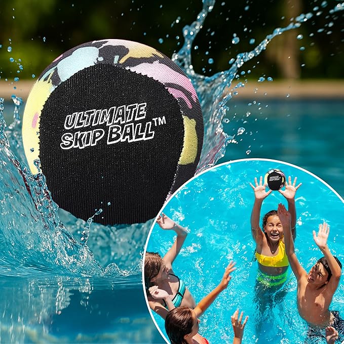 Activ Life The Ultimate Water Skip Balls, Water Bouncing Ball for Swimming Pool, Beach Toys for Friends, Family, Kids and Adults