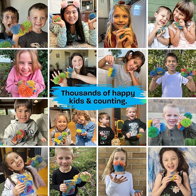 Stringy Balls & Fidget Toys 20 Pack - Fun Easter Gifts for Kids Classroom School - Toddler Birthday Gifts for Boys & Girls - Sensory Easter Party Favors 3 4 5 6 7 8 + Year Old Gift Idea