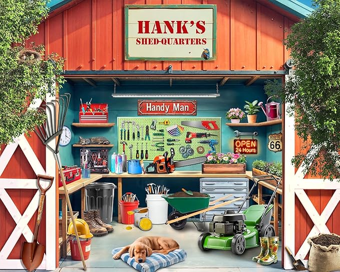 Springbok Shed-Quarters 1000 Piece Jigsaw Puzzle for Adults - Garden Shed - Unique Cut Pieces - Made in USA