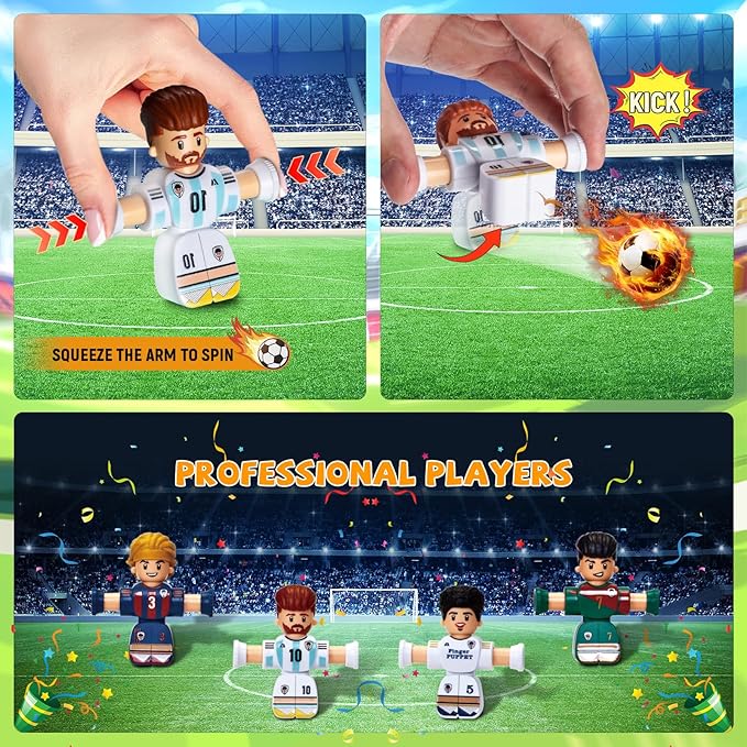 Soccer Board Game for Kids, Mini Foosball Table Toys with Figures- Interactive for 6 7 8-12 Year Old Boys Kids, Perfect Football Gifts for Indoor Home Party Playroom Family Travel