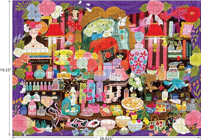 RoseArt - Seek & Find - Paris Perfume Shop - 1000 Piece Jigsaw Puzzle for Adults, Hidden Object Puzzle, Elegant Boutique Scene, Premium Puzzle with Bonus Poster