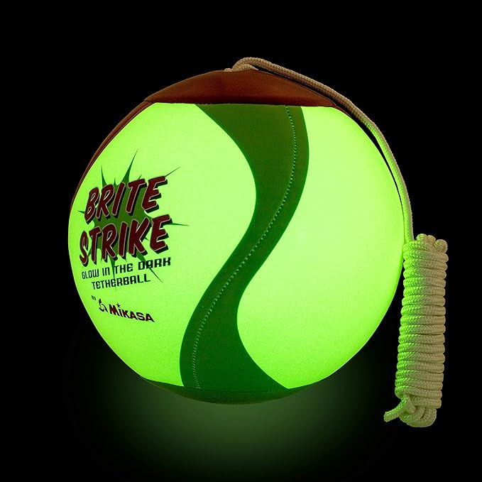 Mikasa Glow in the Dark Outdoor Tetherball, Multicolor