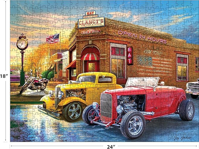 RoseArt - American Nostalgia - American Grill - 550 Piece Jigsaw Puzzle for Adults