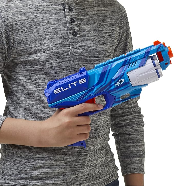 Nerf Elite Disruptor Blaster Reflex, Slam Fire, Blue (Amazon Exclusive)