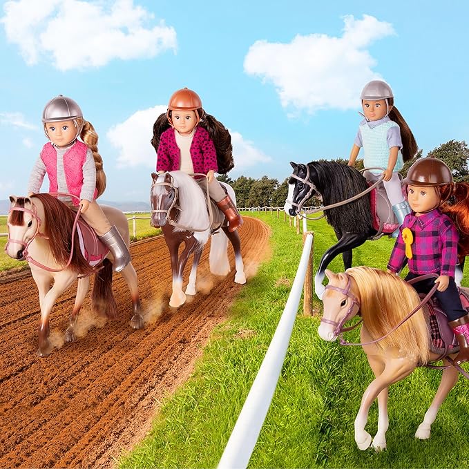 Lori – Horseback Riding Mini Doll – 6-Inch Equestrian Doll – Horse Riding Outfit & Accessories – Clothes, Helmet, Boots & Ribbon – 3+ Years– Samanda