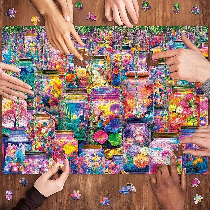 HUADADA Puzzles for Adults 1000 Pieces,Challenging Game Toys, Puzzles 1000 Pieces,Impossible Puzzle, Family Decoration Puzzle 1000-Fantasy in a Bottle