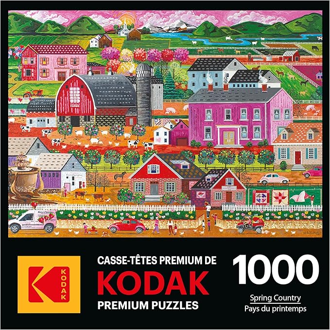 RoseArt - Kodak Premium - Spring Country - 1000 Piece Jigsaw Puzzle for Adults
