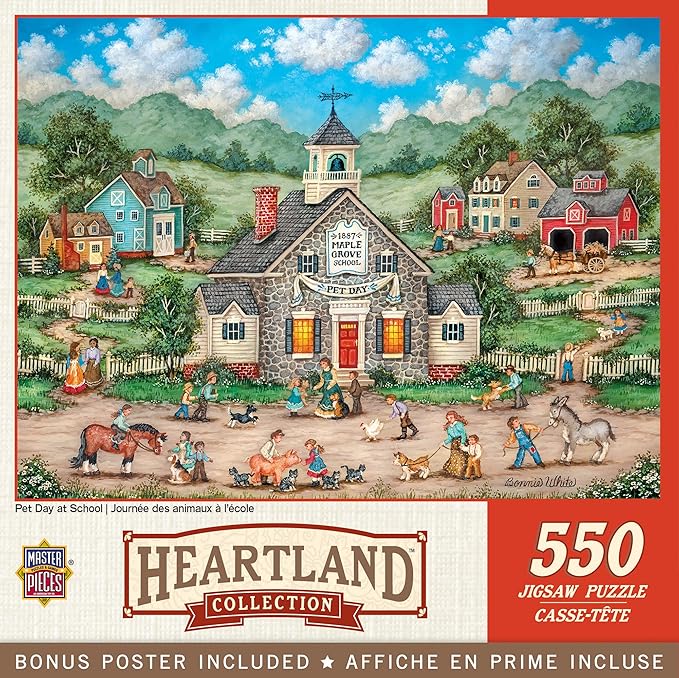 Masterpieces 500 Piece Jigsaw Puzzle for Adults, Family, Or Youth - Pet Day at School - 15"x21"