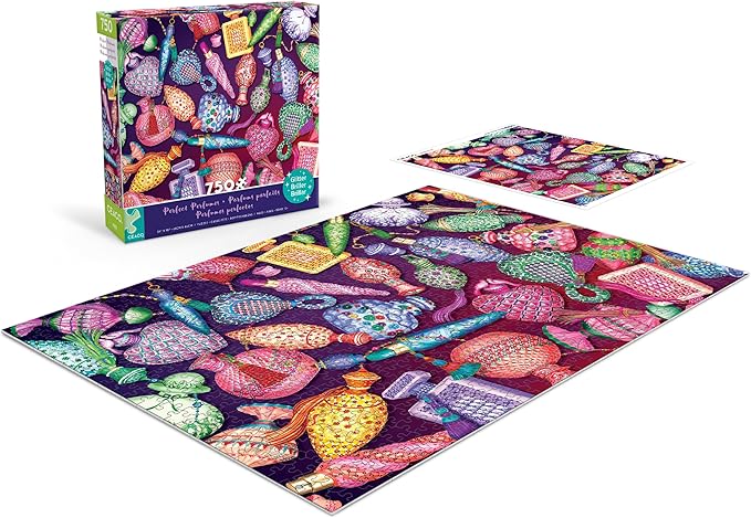 Ceaco - 750 Piece Jigsaw Puzzle - Parvanah Holloway - Glitter - Perfect Perfumes - Relaxing and Fun Activity for Adults